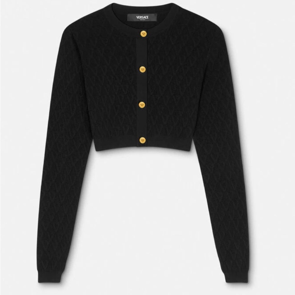 Versace Black Cardigan sweater